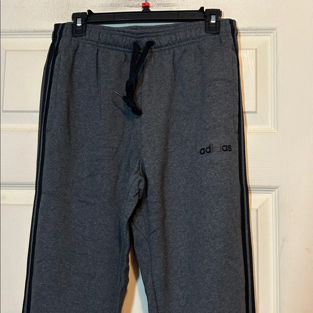 Adidas Gray and Black Joggers Size Medium